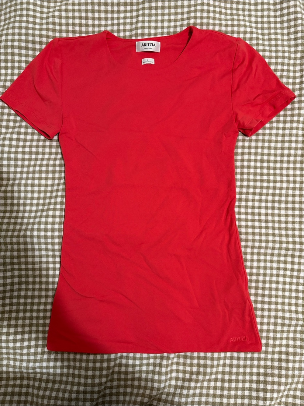 Aritzia Contour Coral short sleeve Top
